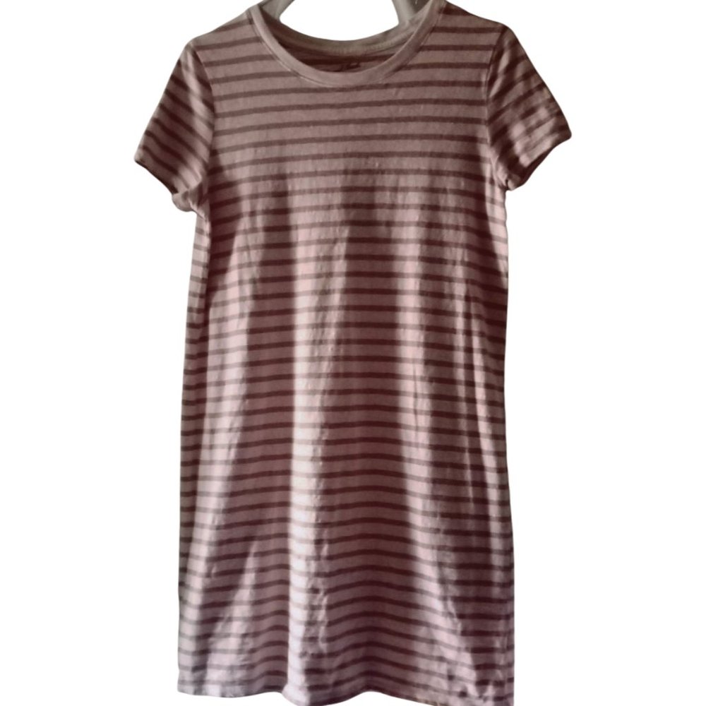 Women's M Universal Thread Striped T Shirt Dress
